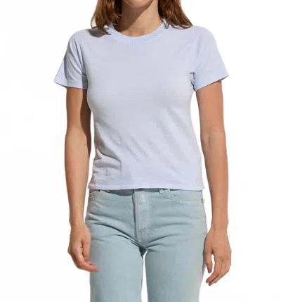 Asher Amelia Vintage Tee In Ice Blue