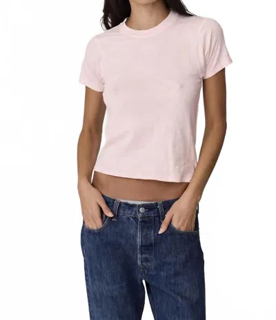Asher Amelia Vintage Tee In Salsa Rosa In Pink