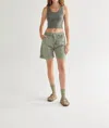 Asher Becca Crop Tank Top In Faded Olive In Green