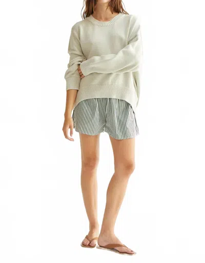 Asher Candi Crewneck Sweater In Mint In Multi