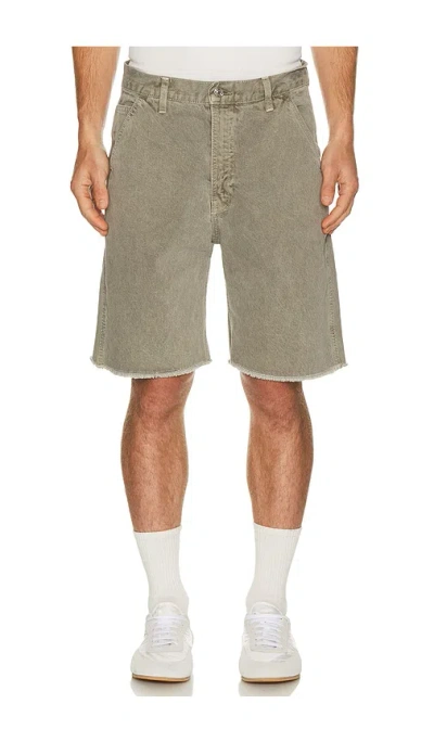 Asher Chance Painter Shorts In Green