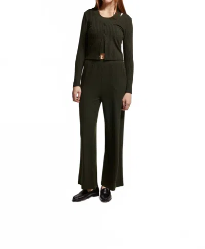 Asher Cora Cardigan In Military/black In Multi