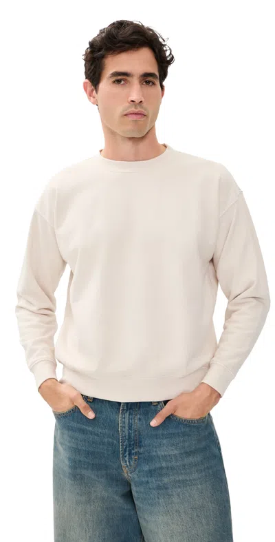 Asher Kane Crew Neck Sweatshirt Bone In Neutral