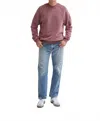 Asher Leo Reverse Crewneck In Raisin