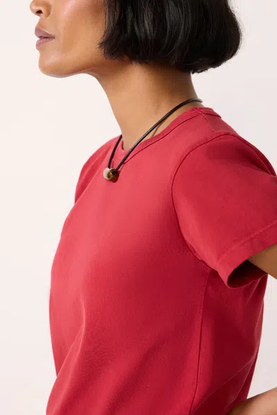 Asher Marielle Classic Tshirt In Scarlet