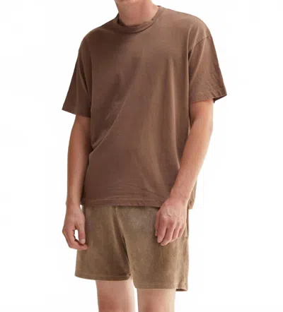 Asher Noah Supima Tee In Mushroom