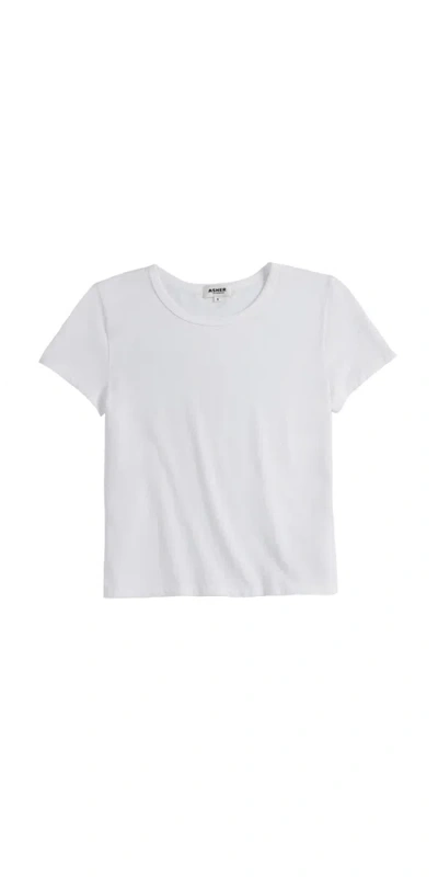 Asher Noe Baby Tee In White