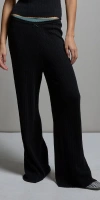 Asher Paloma Pointelle Pant In Black