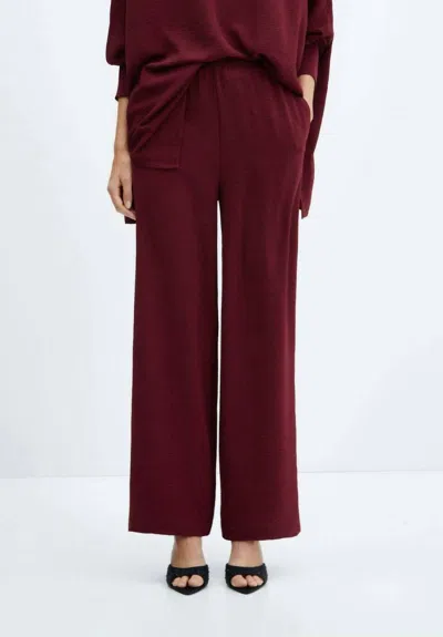 Asher Penny Pants In Cabernet In Red