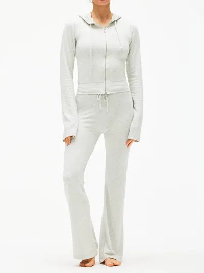 Asher Perry Pant In Oat Heather In White