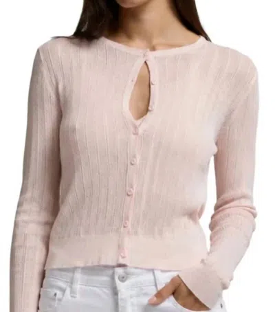 Asher Pipa Cardigan In Ballet Pink In Neutral