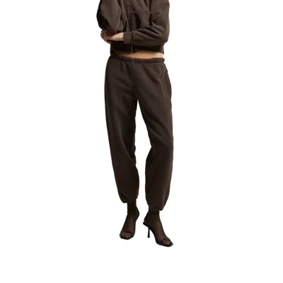 Asher Sebi Cotton Sweatpants In Chocolate In Brown