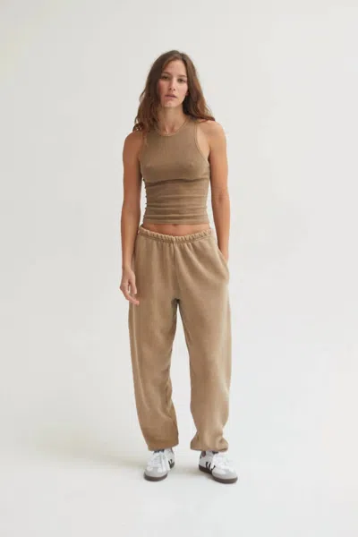 Asher Sebi Sweat Pant In Latte In Nude