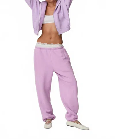 Asher Sebi Sweatpant In Bright Orchid In Pink