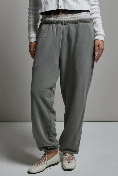 Asher Sebi Sweatpant In Loden In Gray