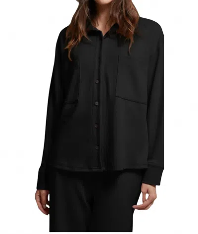 Asher Shelby Interlock Button Down Shirt In Black