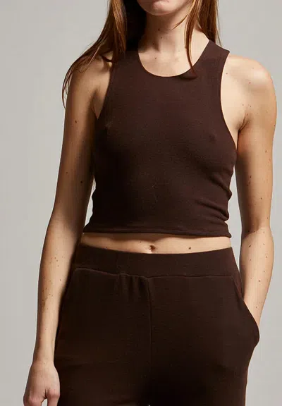 Asher Tamara Hacci Tank Top In Chocolate In Brown