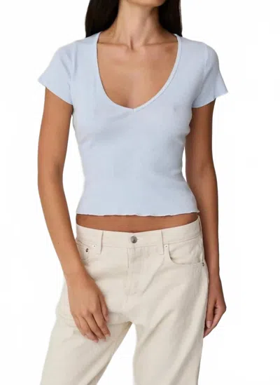 Asher Vicky V-neck Tee In Ice Blue