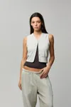 Asher Vida Vest In Heather Oatmeal In Neutral