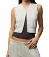 Asher Vida Vest In Heather Oatmeal In Gray