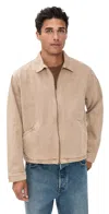 Asher Zed Zip Cotton Twill Jacket Biscuit In Brown