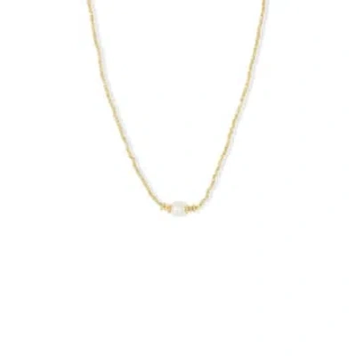 Ashiana Bluebell Pearl Choker Necklace In Gold