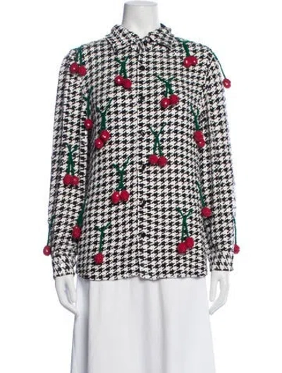 Pre-owned Ashish Houndstooth Print Jacket In Multicolor