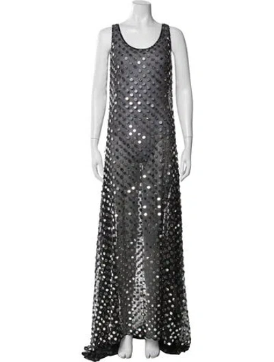 Pre-owned Ashish Nylon Long Dress In Black