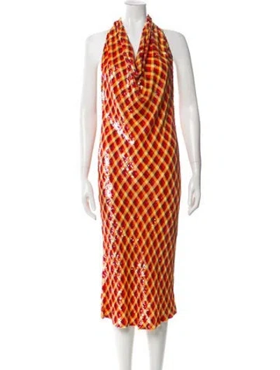 Pre-owned Ashish Printed Midi Length Dress In Multi