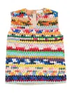 Ashish Sequin Embellishment Tank Top In Animal Print