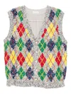Ashish Sequin Embellishment Tank Top In Gray