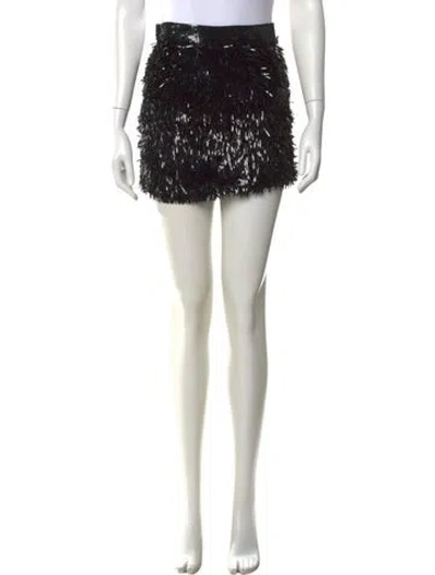 Pre-owned Ashish Sequin Mini Skirt In Blue