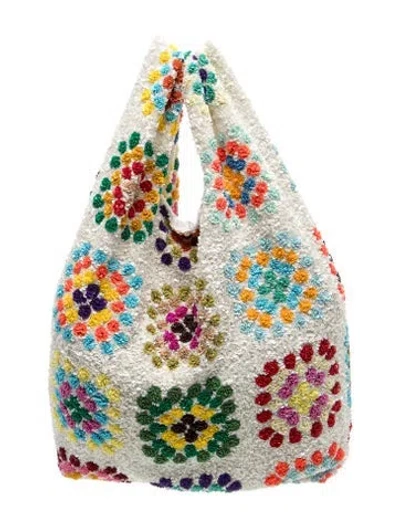 Pre-owned Ashish Sequins Evening Bag In Neutral