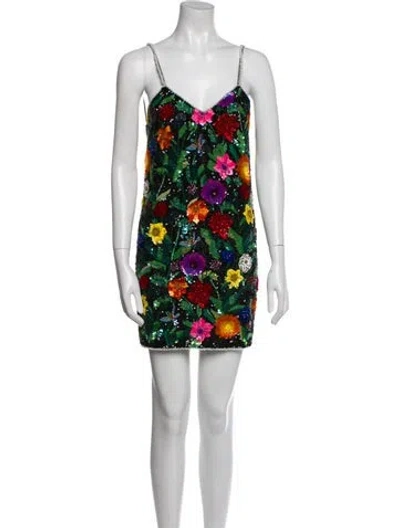 Pre-owned Ashish Silk Mini Dress In Purple