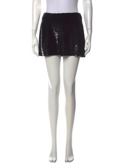 Pre-owned Ashish Silk Mini Skirt In Blue