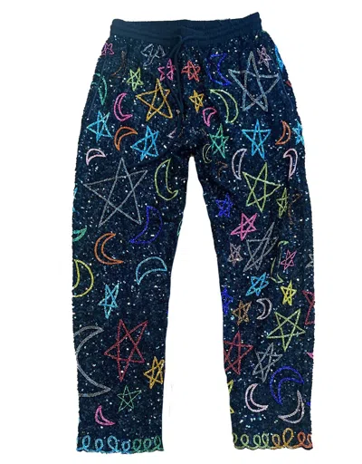 Ashish Women's Sparkling Sequins Magic Trouser In Black In Multi