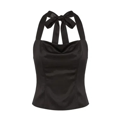Ashita Fernandes Women's Black Tailored Fit Top