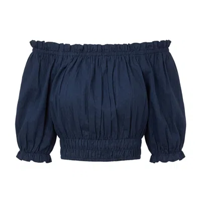 Ashita Fernandes Women's Blue Umang Top - The Art Of Effortless Chic