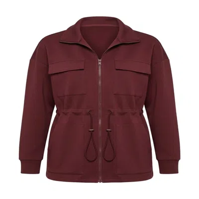 Ashita Fernandes Women's Brown Iris Jacket In Burgundy