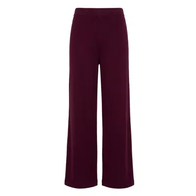 Ashita Fernandes Women's Brown Luna Pants In Burgundy