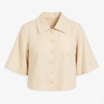 Ashita Fernandes Women's Neutrals Ambar Top – A Tribute To Effortless Elegance