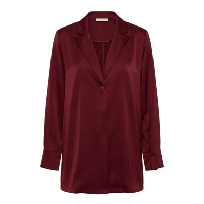 Ashita Fernandes Women's Neutrals Samar Top / Blazer In Burgundy