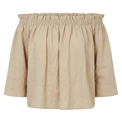 Ashita Fernandes Women's Neutrals Urja Top - Effortless Beauty , Everyday Elegance