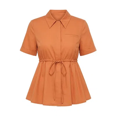 Ashita Fernandes Women's Orange Khwaab Top – A Dream In Earthy Elegance