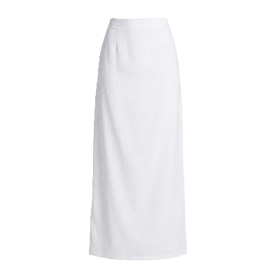 Ashita Fernandes Women's White Ankle-length Maxi Skirt
