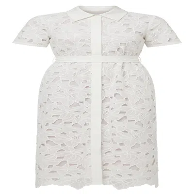 Ashita Fernandes Women's White Gul – A Bloom Of Timeless Elegance