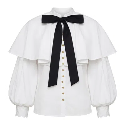 Ashita Fernandes Women's White Perle Top