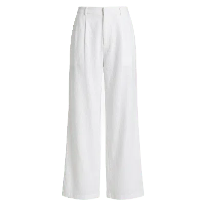 Ashita Fernandes Women's White Relaxed Wide Leg Pants