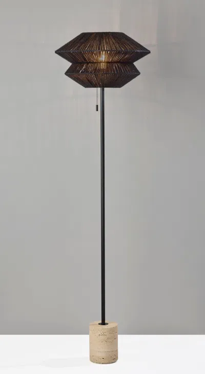 Ashley Adesso Gardner Floor Lamp In Brown