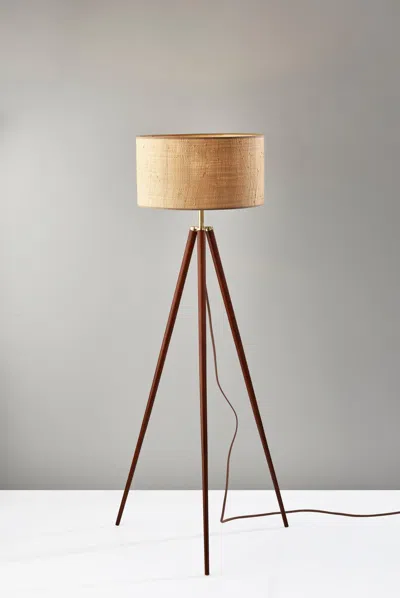 Ashley Adesso Jackson Floor Lamp In Brown